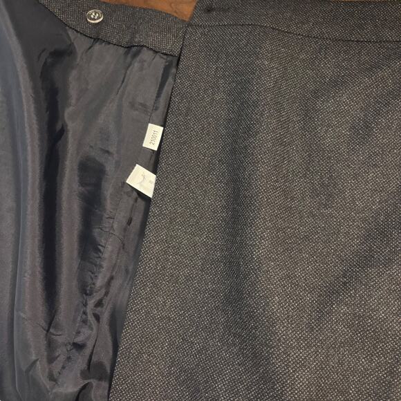 Ann Taylor Womens Button Accent Gray Wool Knee Length Pencil Skirt Black Size 8 - Picture 11 of 13